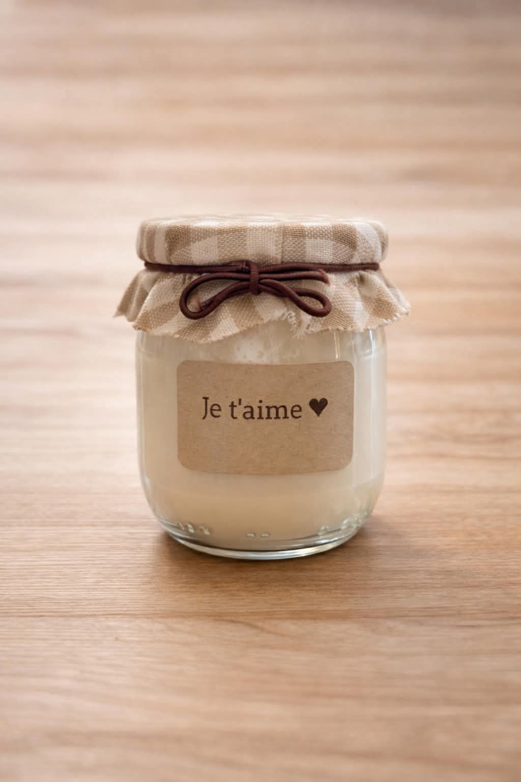 Bougie « Je t’aime » vanille