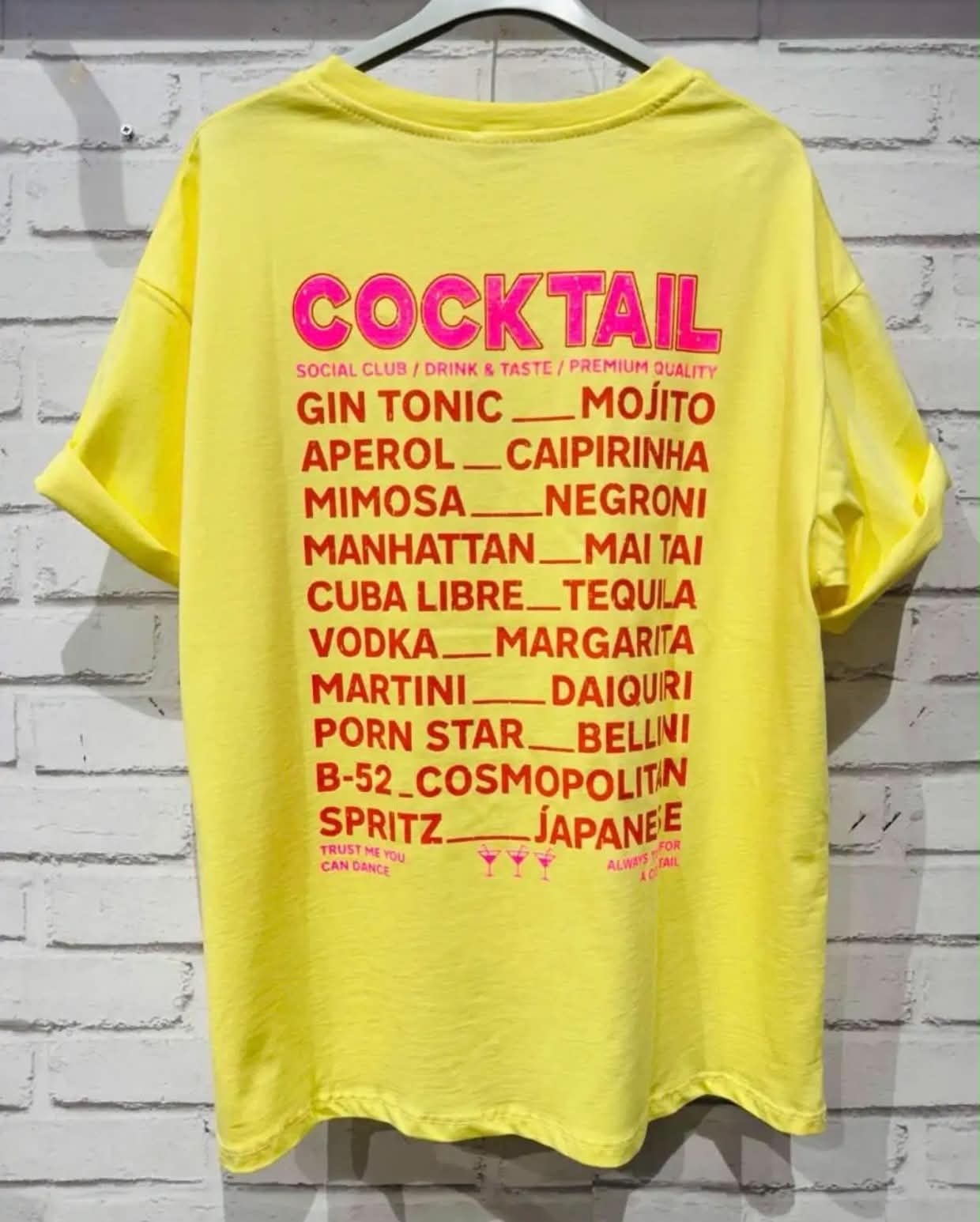 TEE-SHIRTS COKTAIL