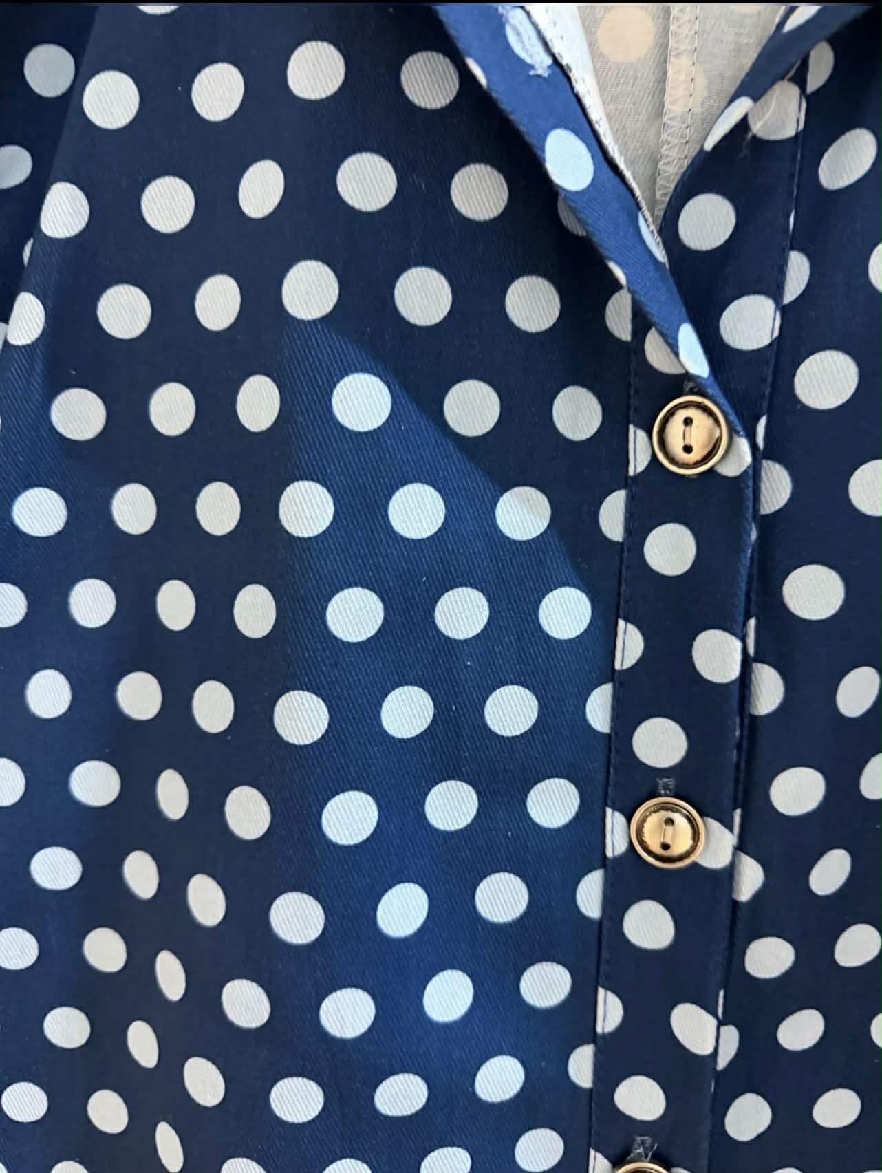 Combishort pois blue navy