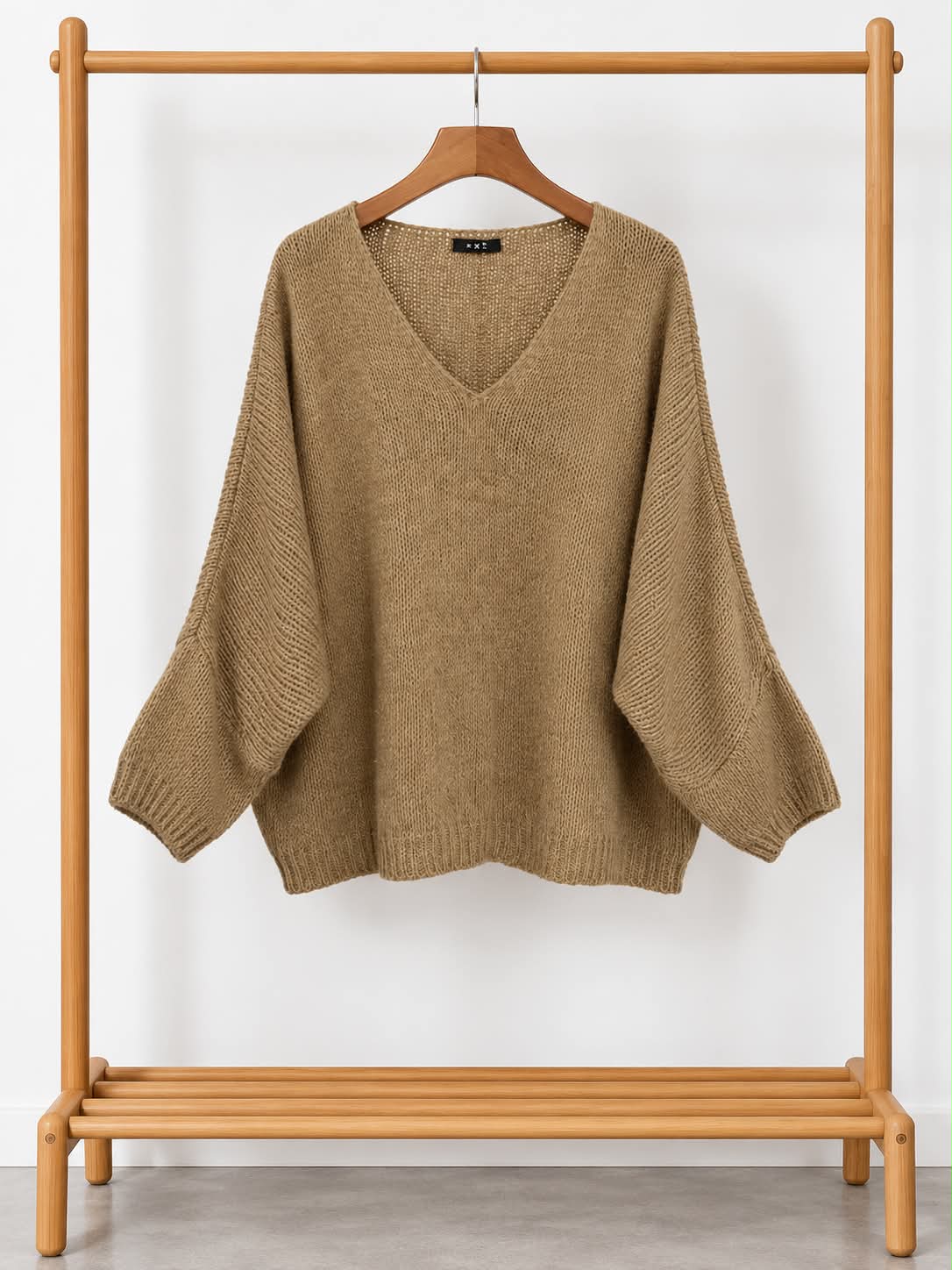 Pull ALBA – Maille Camel