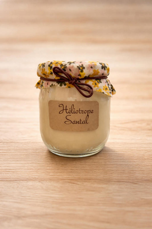 Bougie héliotrope santal
