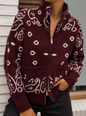 Gilet CHARLIE – Bordeaux & imprimé bandana
