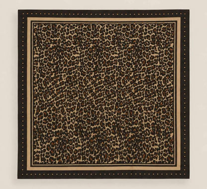 Foulard Bianca – Léopard & Clous
