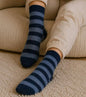 Chaussettes Augustine – Bleu marine & bleu gris