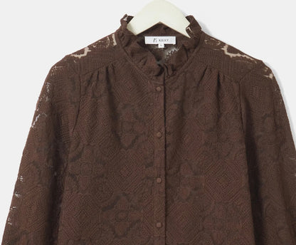 Blouse Éléonore – Chocolat