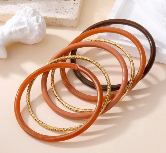 Joncs Sienna – Terracotta & Doré