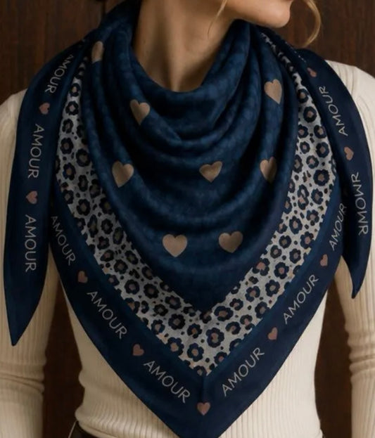 Foulard IRIS – Bleu marine