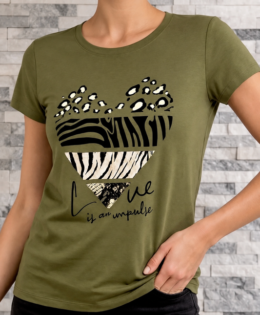 T-shirt Jade – Kaki