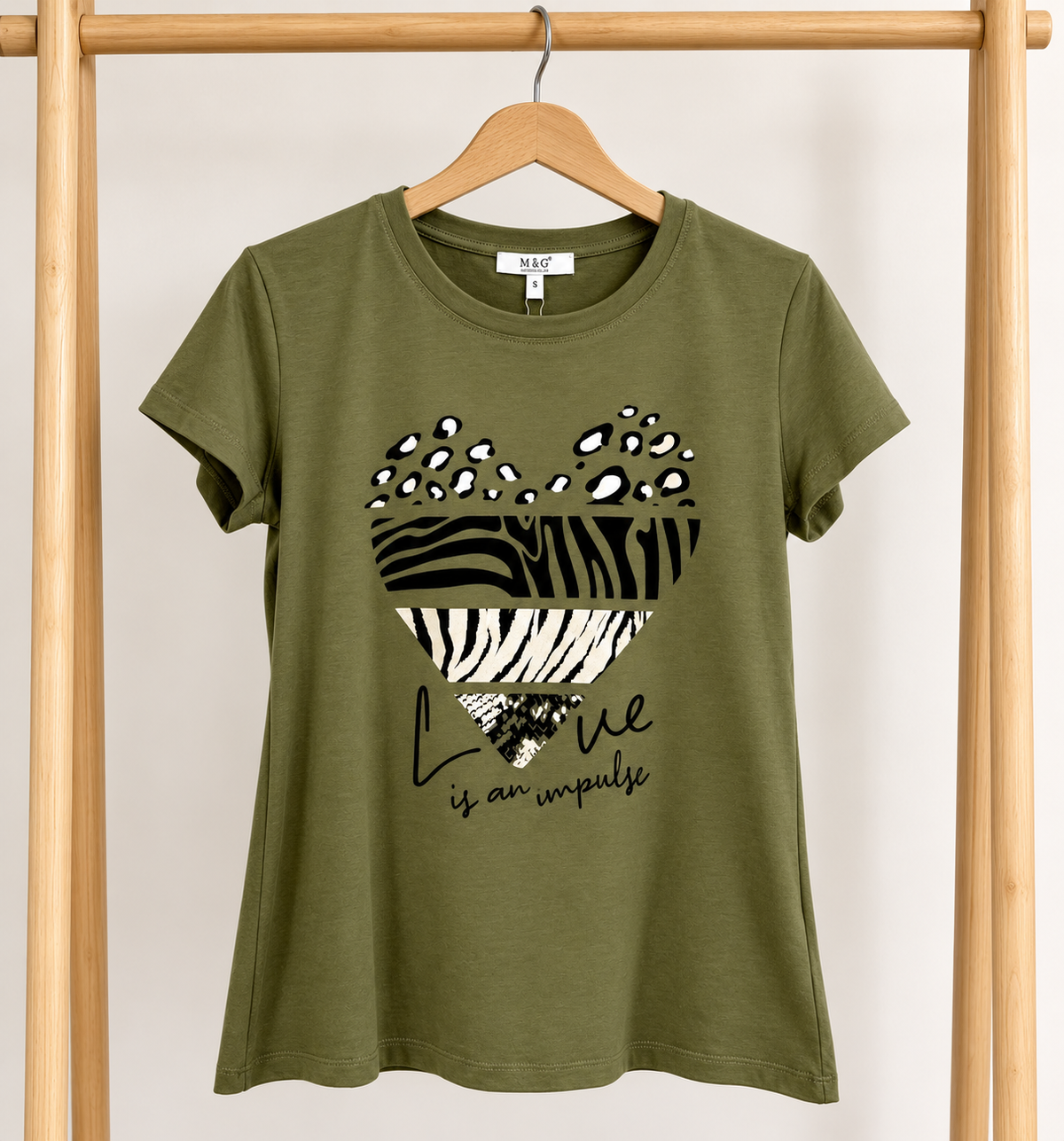 T-shirt Jade – Kaki