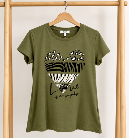 T-shirt Jade – Kaki