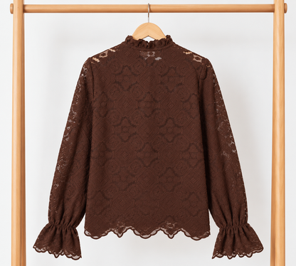 Blouse Éléonore – Chocolat