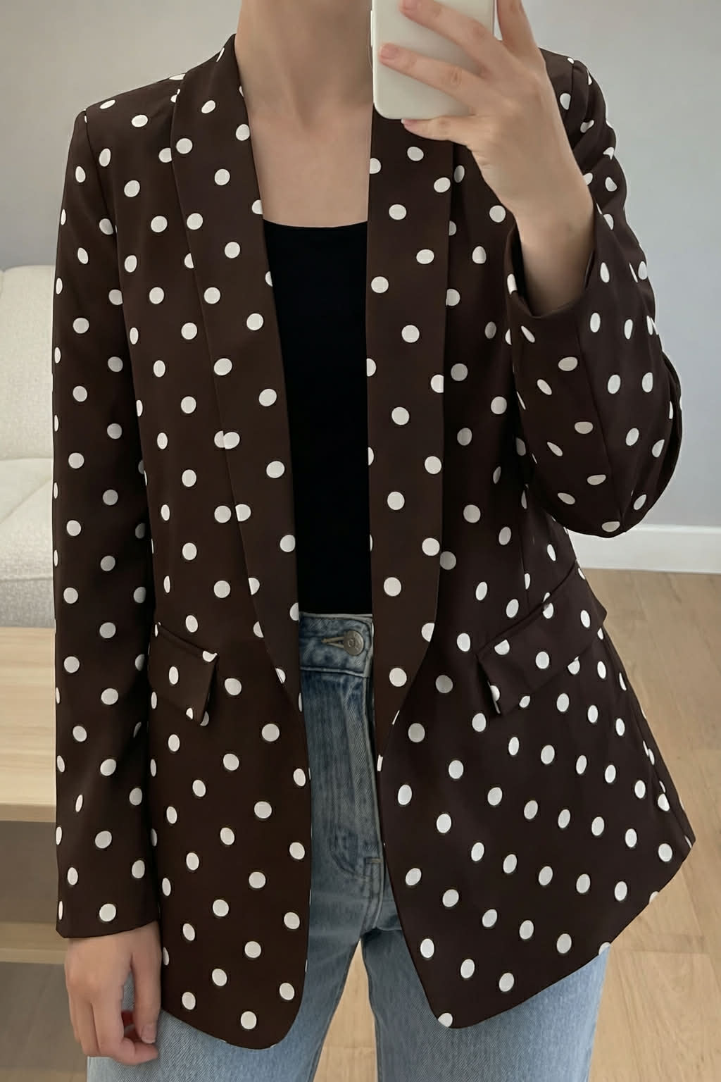 Veste pois chocolat