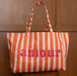 Tote Bag * AMOUR Orange et rose