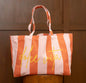 Tote Bag LA DOLCE VITA Orange et rose