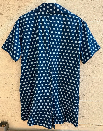 Combishort pois blue navy
