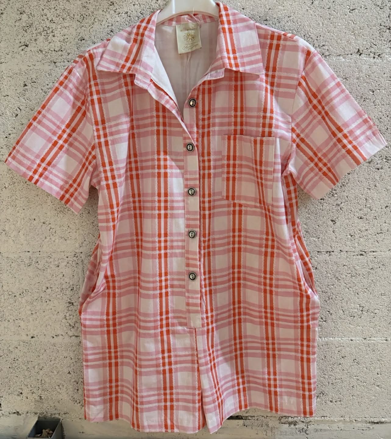 Combishort carreaux Sophia
