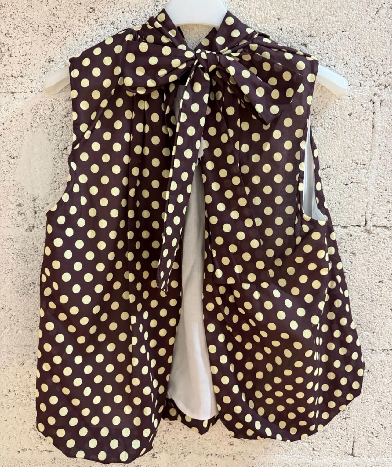 TOP dos nu Hélène choco/jaune
