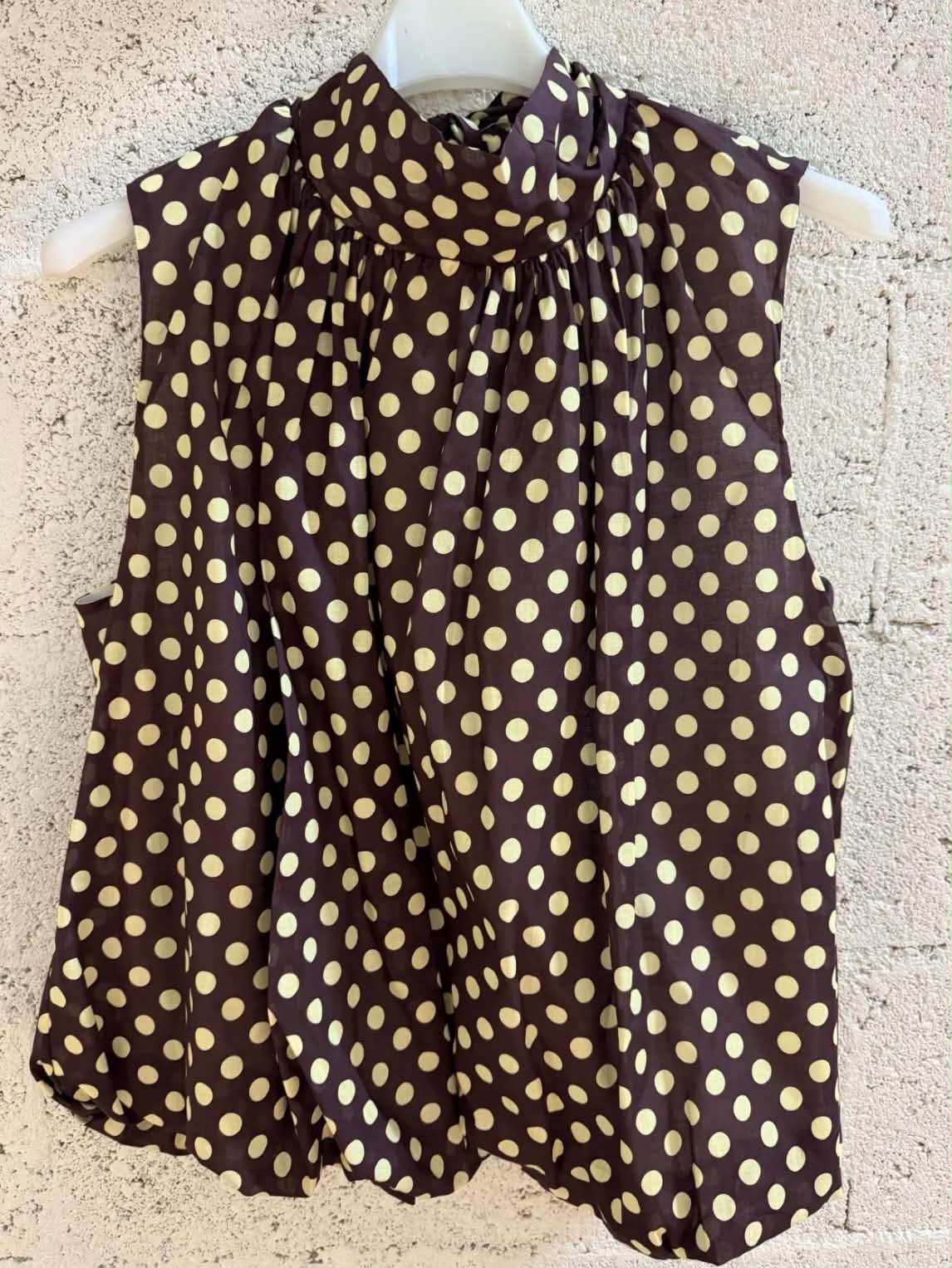 TOP dos nu Hélène choco/jaune