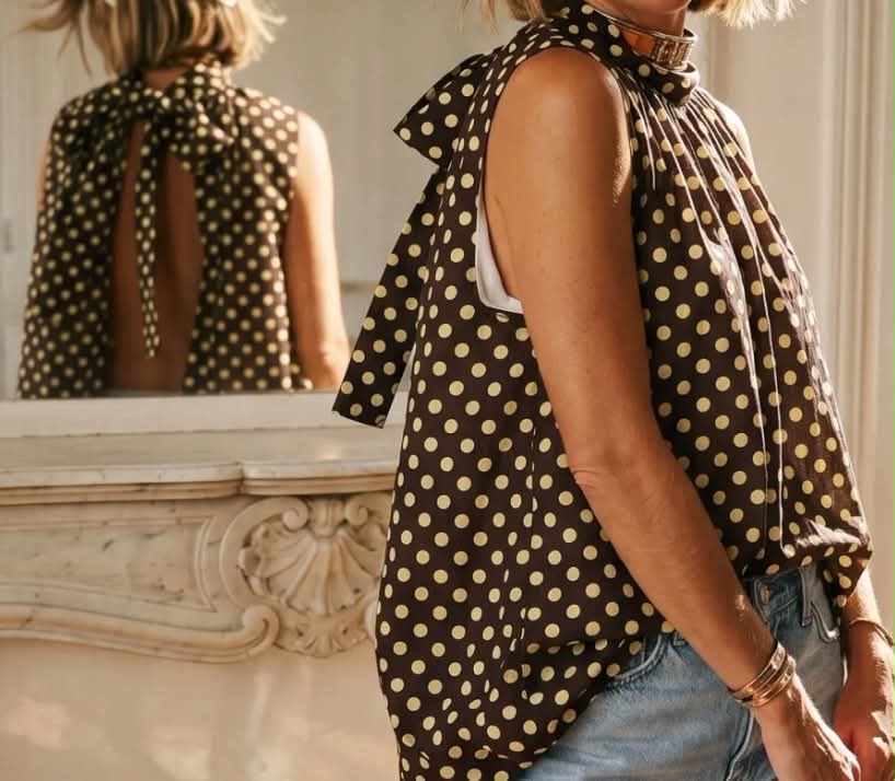 TOP dos nu Hélène choco/jaune