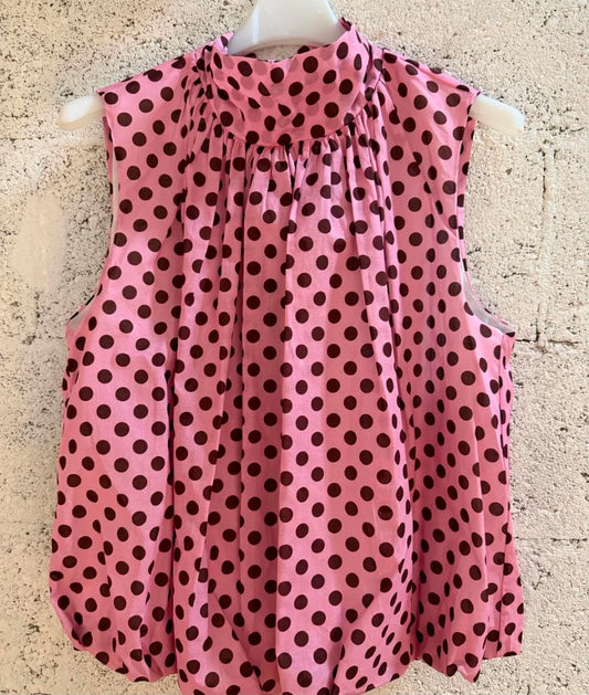 Top dos nu Hélène rose/bordeaux