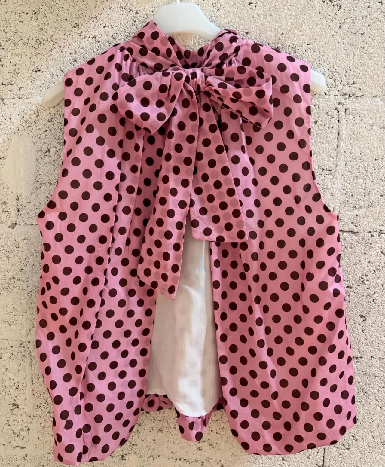 Top dos nu Hélène rose/bordeaux