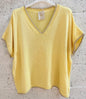 Tee-shirts maille jaune Betty