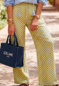 Pantalon Edith pois jaune