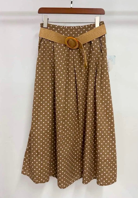 Jupe longue Maya Camel