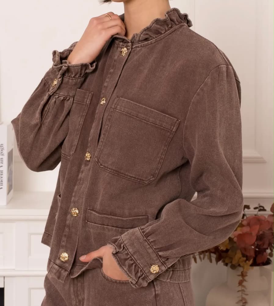 Veste Jeanne – Denim Chocolat