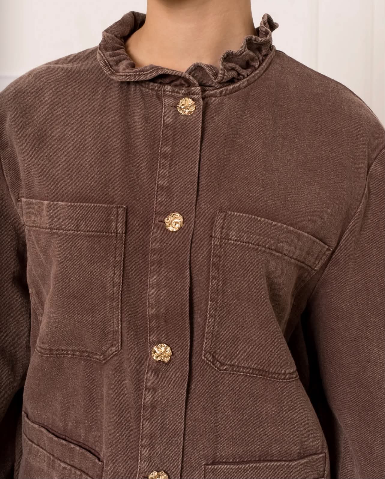 Veste Jeanne – Denim Chocolat