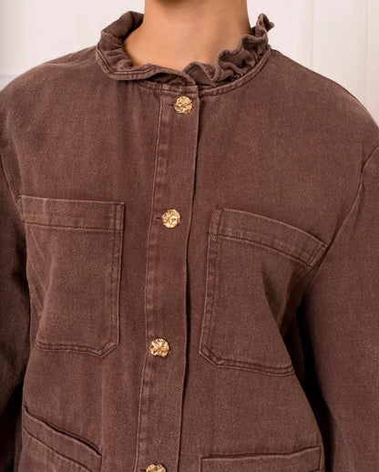 Veste Jeanne – Denim Chocolat