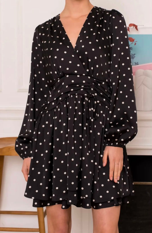 Robe Bianca – Pois Noirs