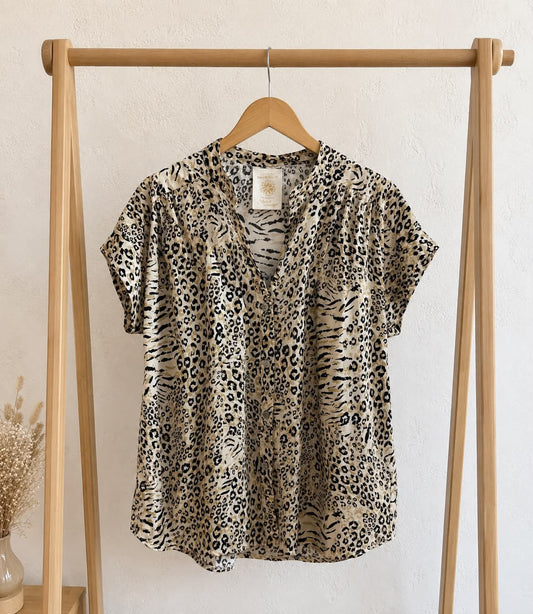 Chemise Jade – Imprimé Léopard