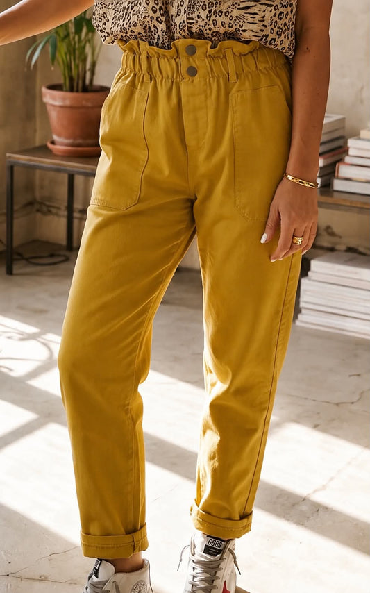 Pantalon April Moutarde