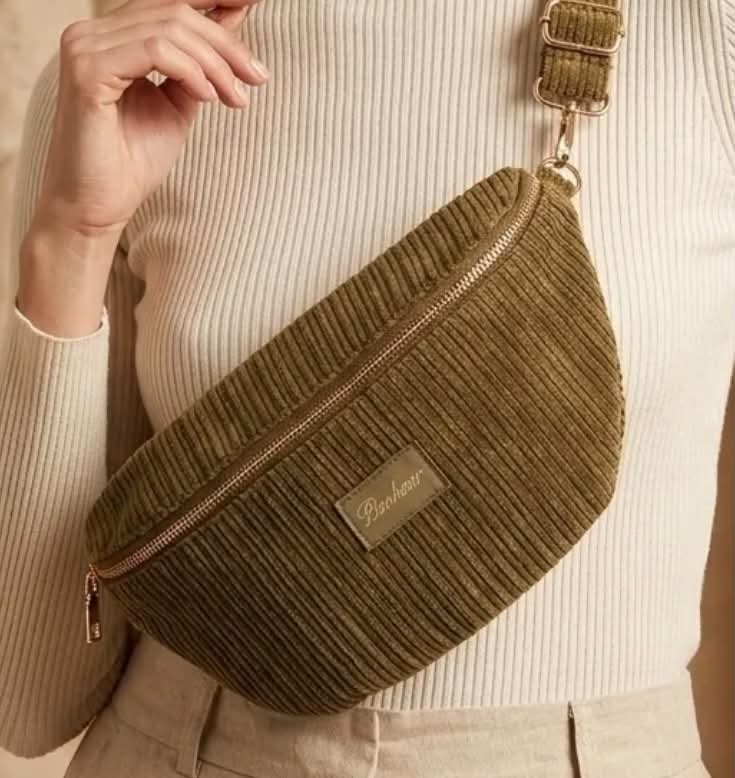 Sac banane Maddy-Kaki
