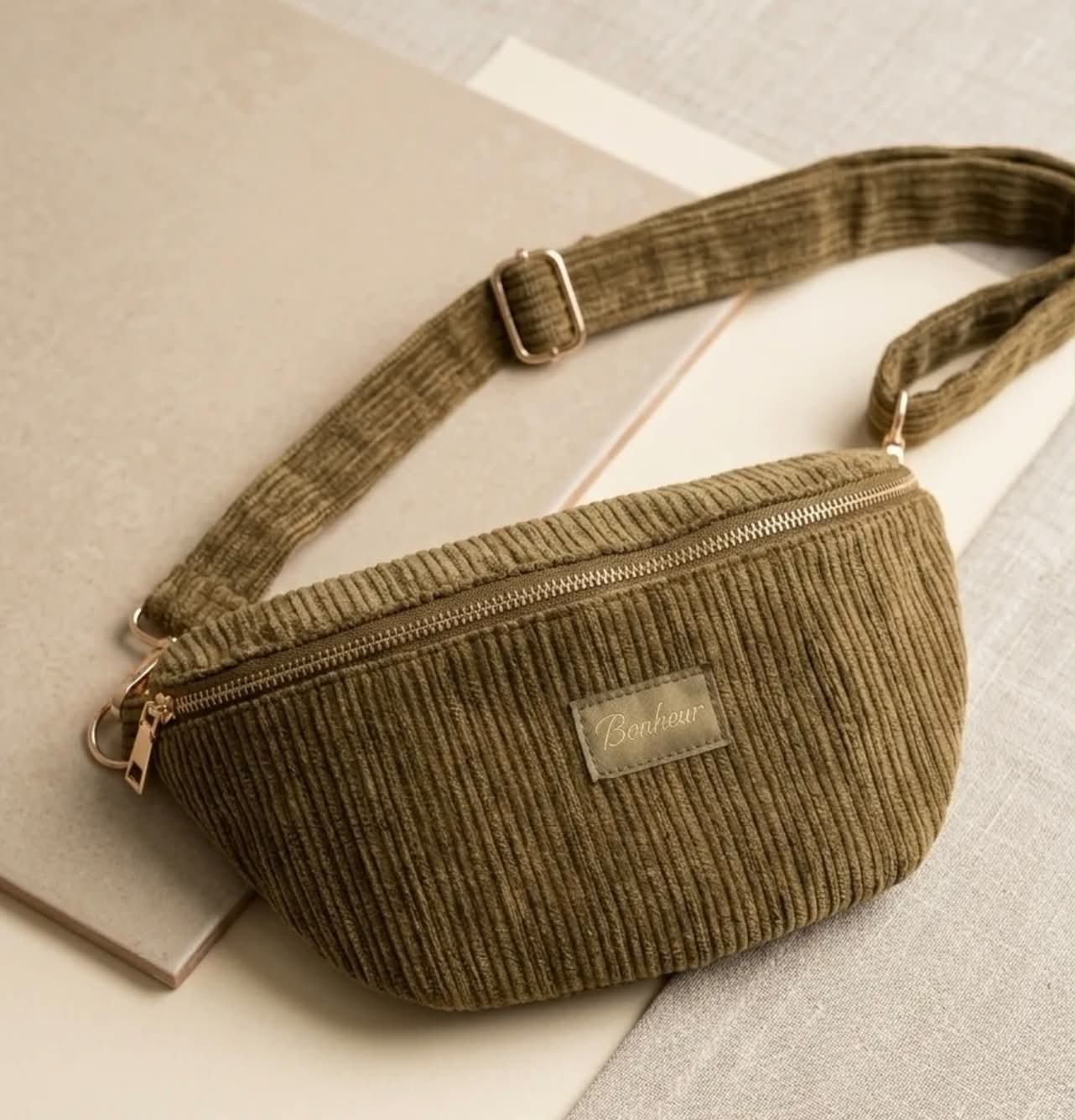 Sac banane Maddy-Kaki