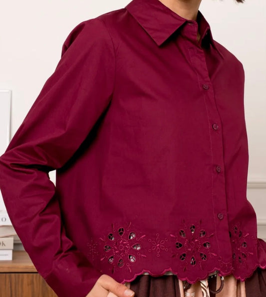 Chemise Garance – Prune Brodée
