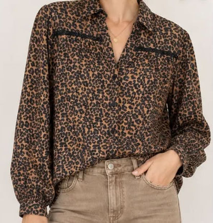 Chemise Léonie – Imprimé léopard