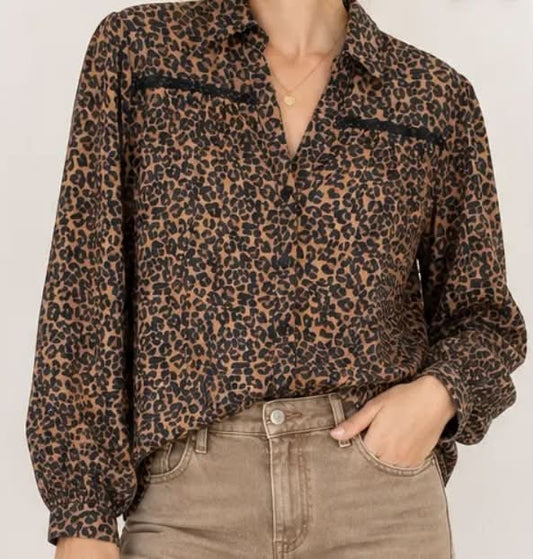 Chemise Léonie – Imprimé léopard