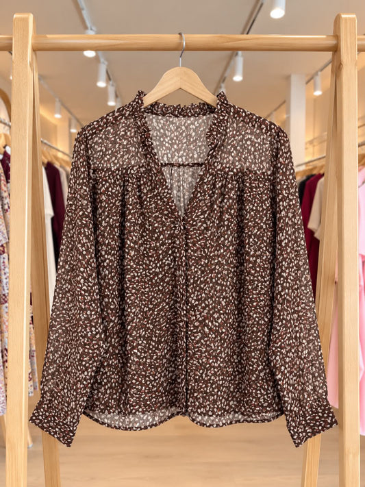 Chemise Elia-Chocolat