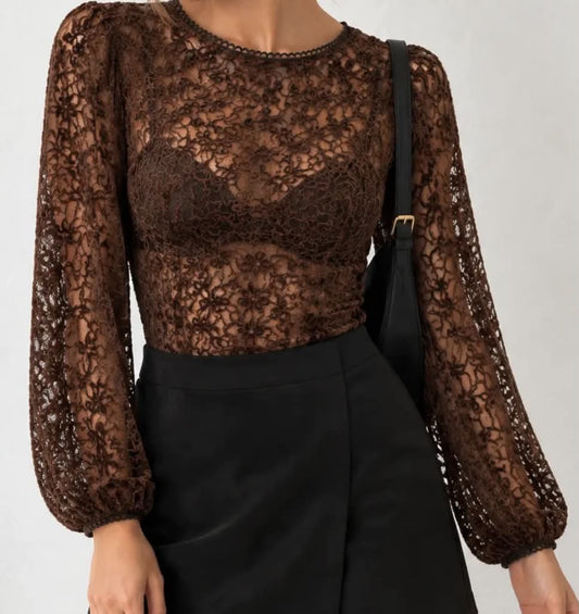 Body CHIARA – Dentelle Chocolat