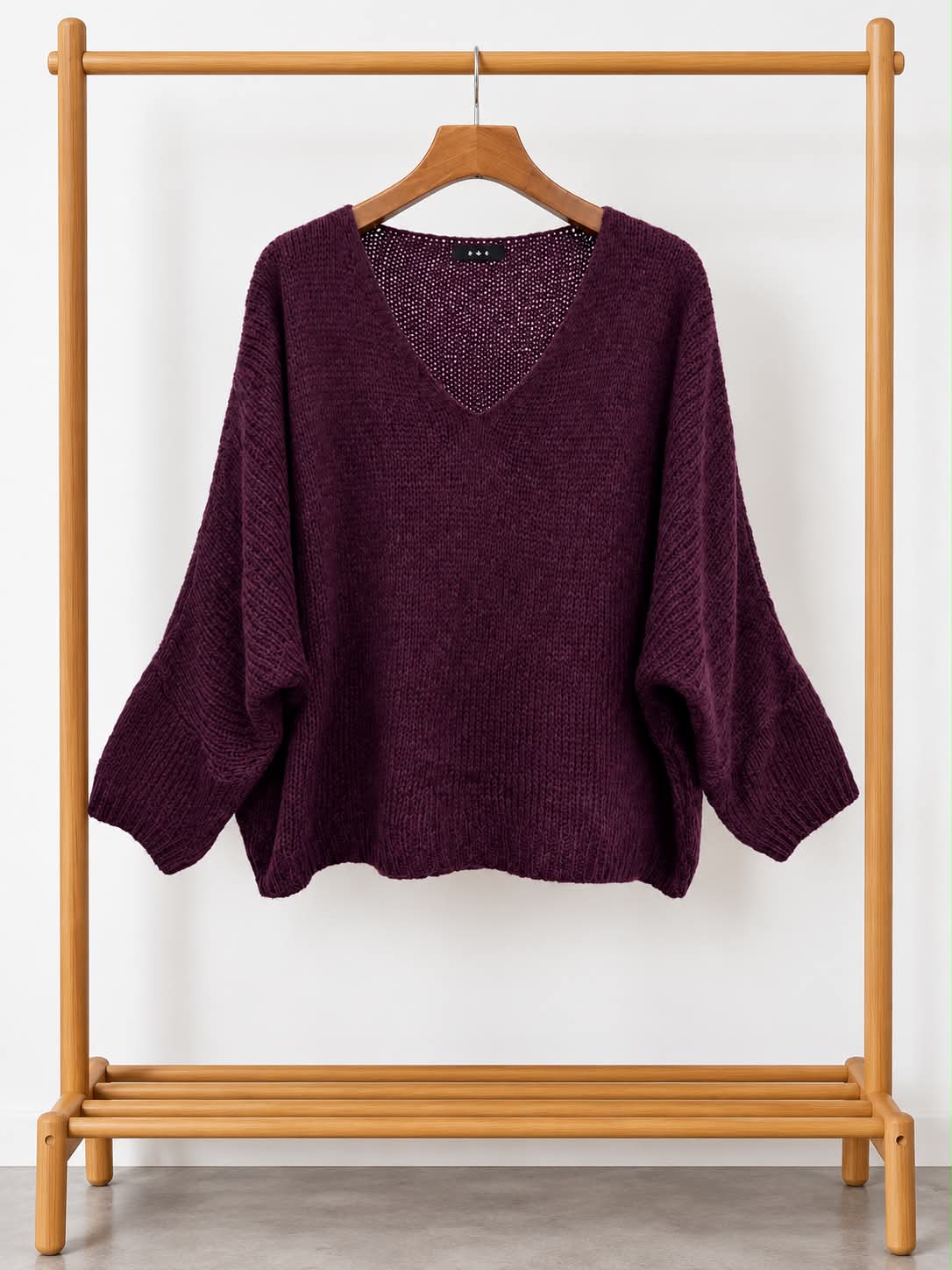 Pull ALBA – Maille Aubergine