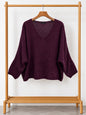 Pull ALBA – Maille Aubergine