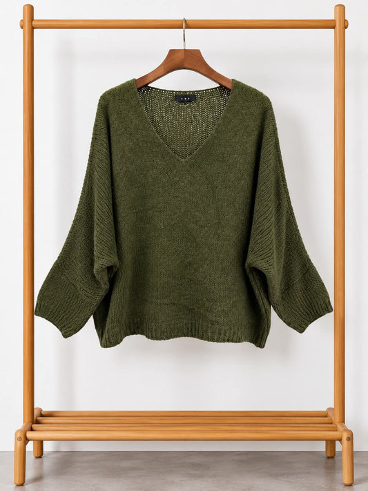 Pull ALBA – Maille kaki
