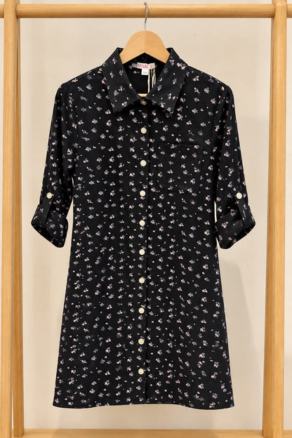 Robe chemise fleurie LÉONIE