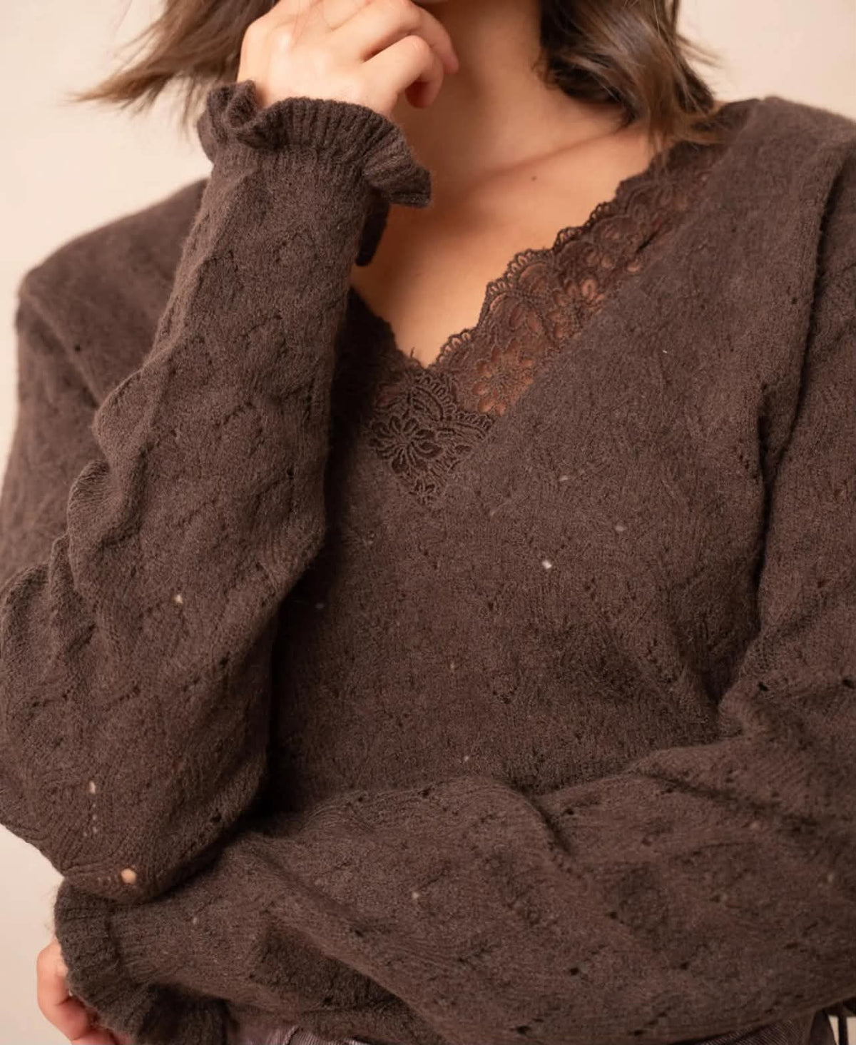 Pull Rosalie – Chocolat